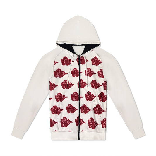 Red Cloud Ninja Hoodie With Pocket