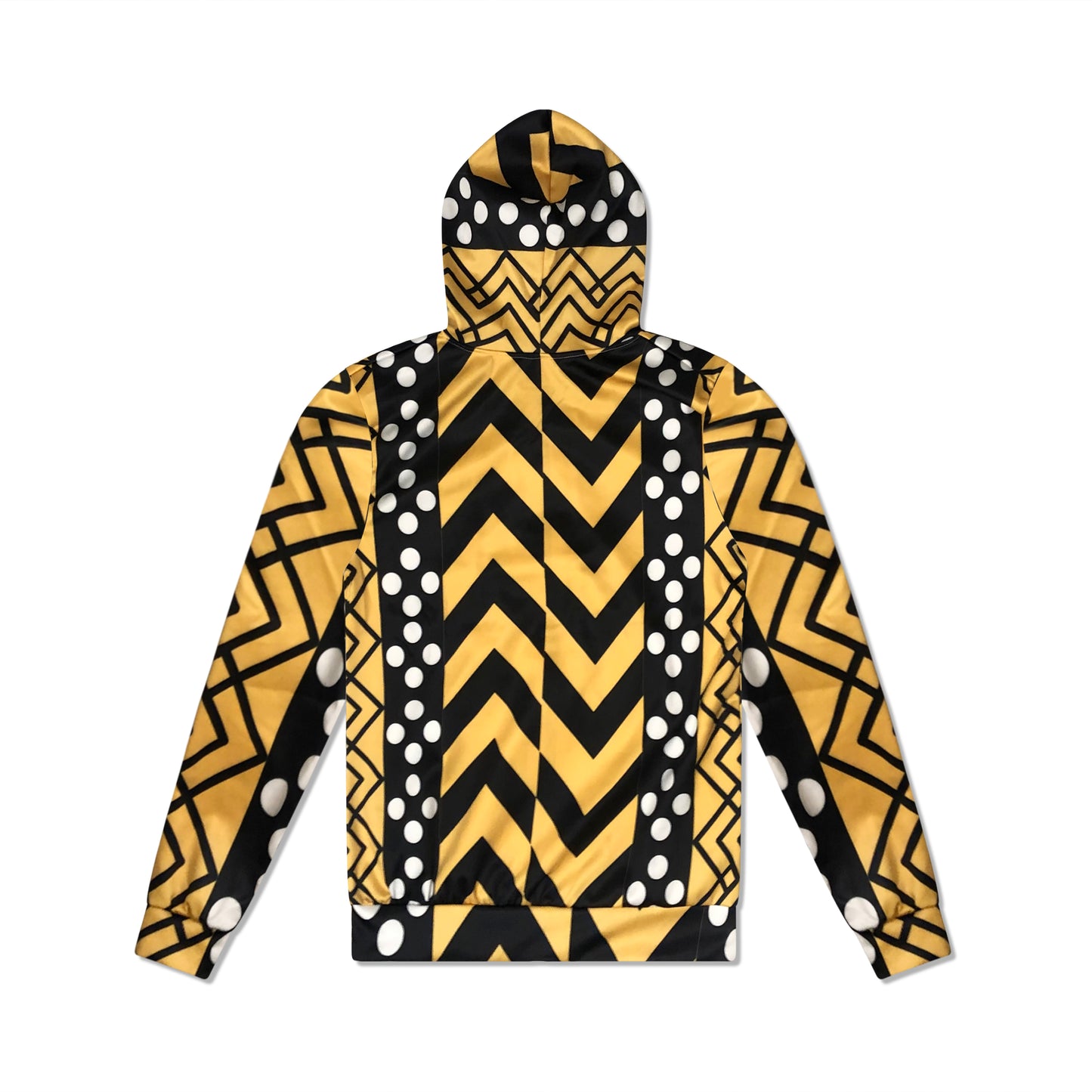 All-Over Print Zip Up Hoodie With Pocket